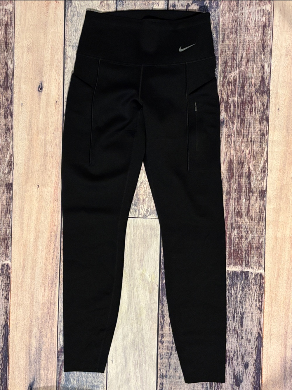 Nike Go Black High-Rise Run Performance Leggings